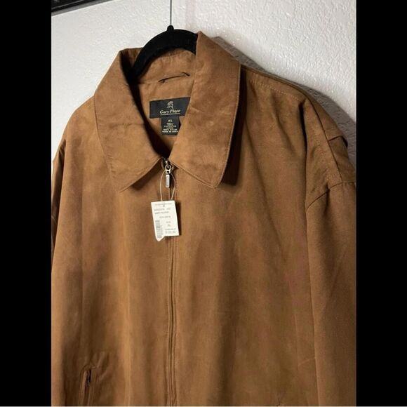 Gary Player men’s brown collared zip up jacket size XL - Picture 2 of 12